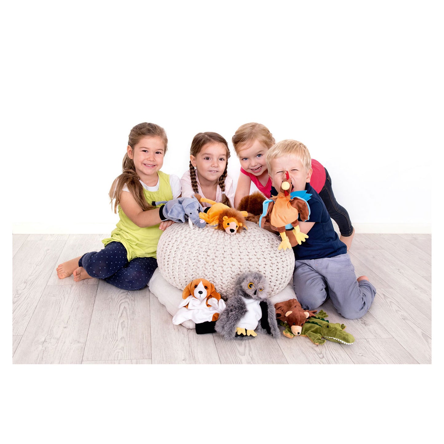 Beleduc handpop niño elefante de lujo