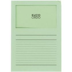 Carpeta clasificadora elco a4 verde 100 piezas