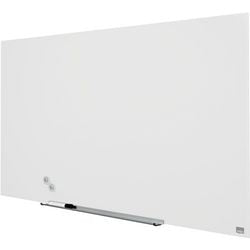 Lavagna in vetro nobo widescreen 170 x 1260 mm bianca