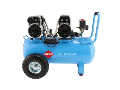 Airpress lmo 50-270 | stille olievrije compressor | 8 bar 2 pk 1.5 kw | 185 l min | 50 l - 36504