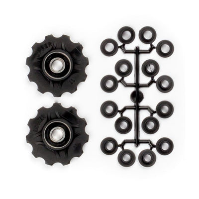 derailleurwieltjes 11 tanden 7-11V zwart 2 stuks