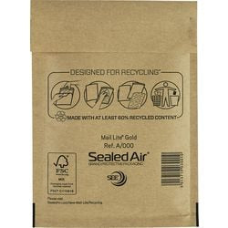 Abi sobres de burbujas sellados air mail lite a6 140 x 220 mm amarillo dorado