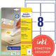 Etichette riadesive avery zweckform l4745-25 bianco