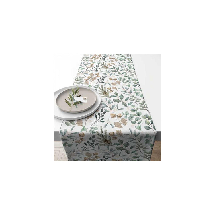 Ambiente table runner 40x150cm leaves