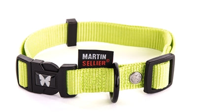 Collar Martin ajustable nylon verde