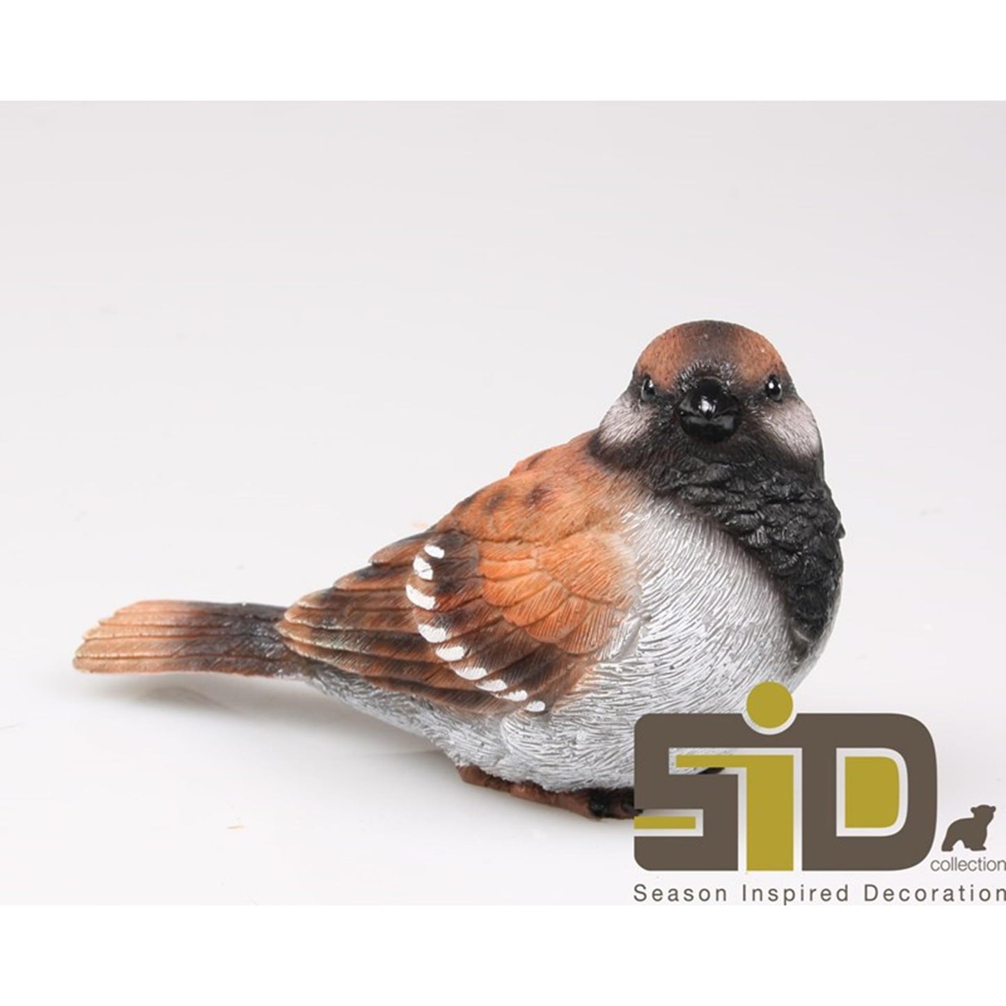 Estatua decorativa inspirada en la temporada pájaro gorrión m 14,5x6,5x8,5cm