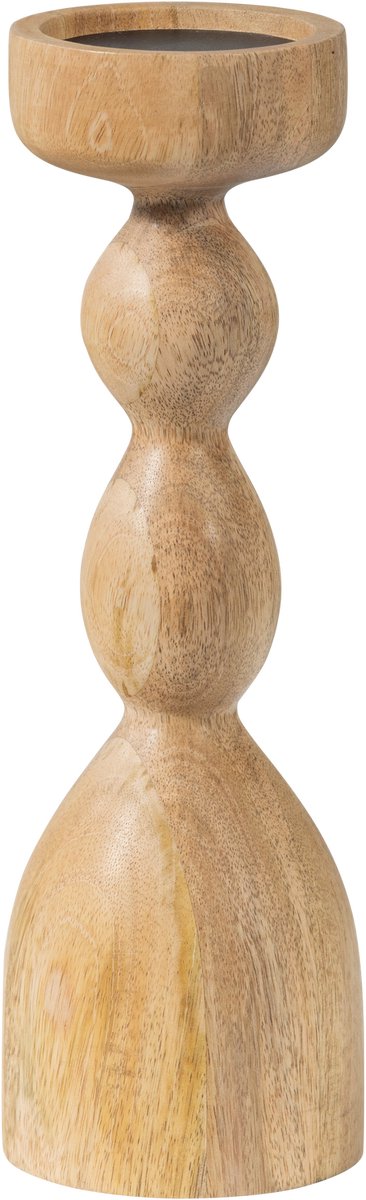 Candelero Woood liske - madera de mango - natural - 35x11x11