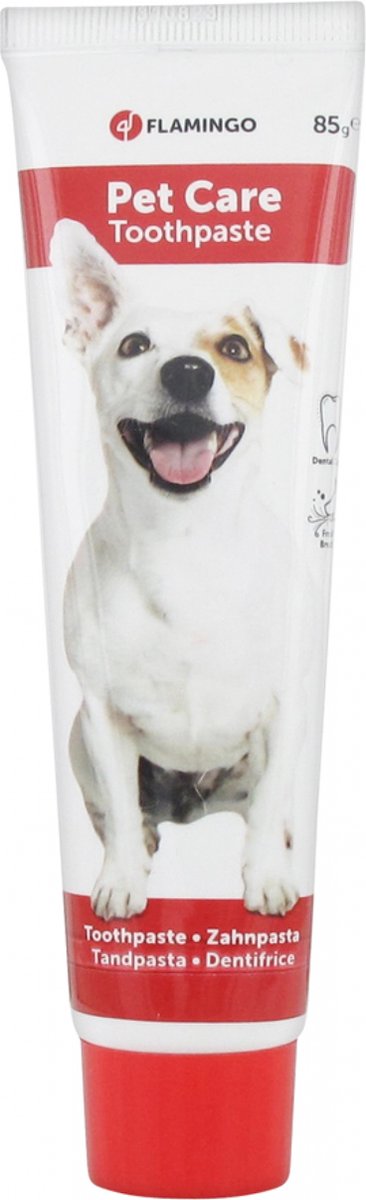 Pasta de dientes para el cuidado de perros Flamingo - 85 gramos