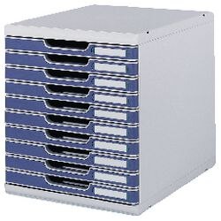 Modulo a4 10 cassetti chiusi l grigio blu
