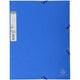 Cartella exacompta 56982e cartone riciclato 380g m2 a4 24x32cm blu royal 3 lembi
