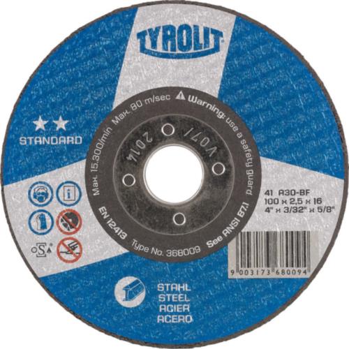 Tyrolit dss 230x3.0mm a30s-bf acciaio standard | 25 pz