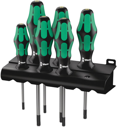 Wera 367 6 torx® bo kraftform plus torx® bo-schroevendraaierset + houder, 6 -delig - 1 stuk(s) - 05138250001