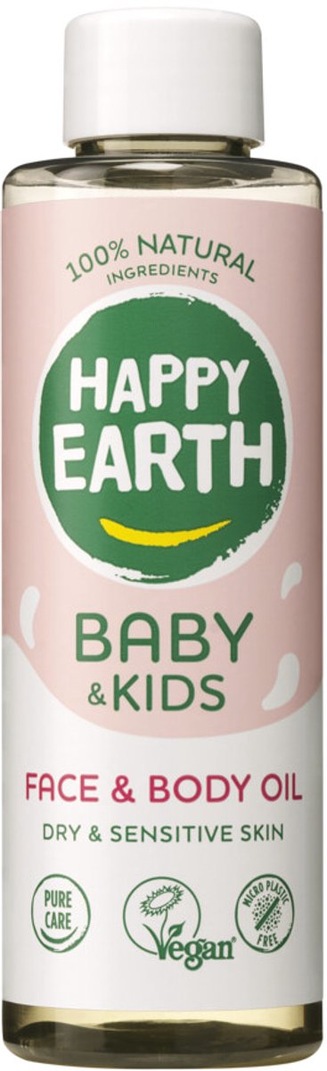 Happy Earth Baby Kids Aceite Rostro Corporal 100% Natural - 150 ml