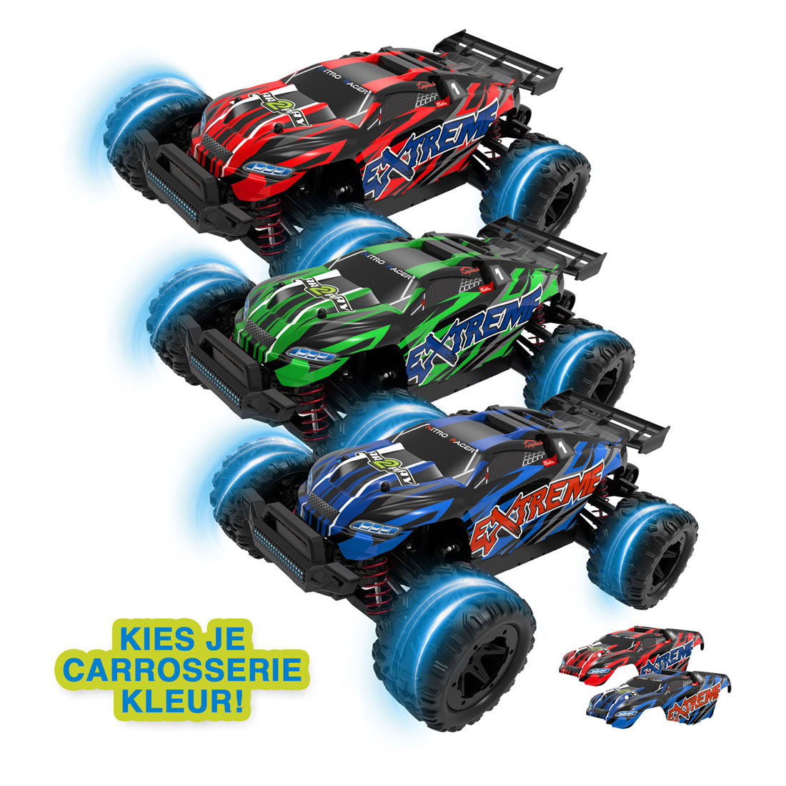 Gear2play rc nitro racer superfast bestuurbare auto - 1:18