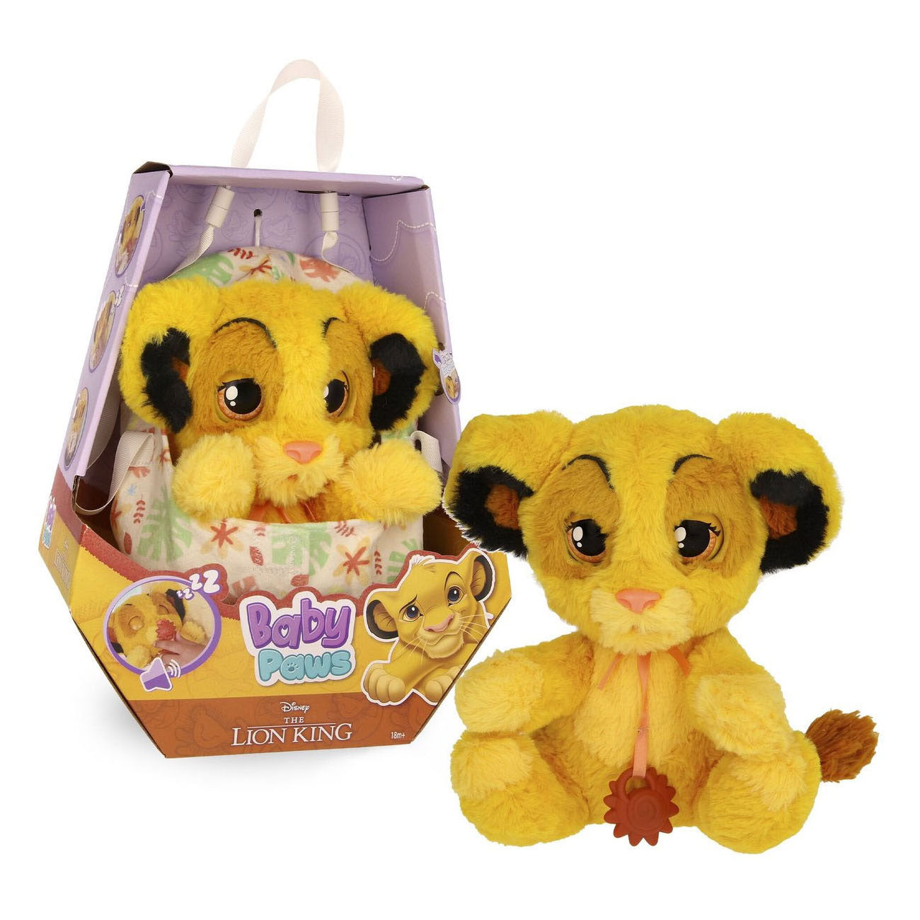 Spectron baby paws simba interactieve knuffel - 20cm