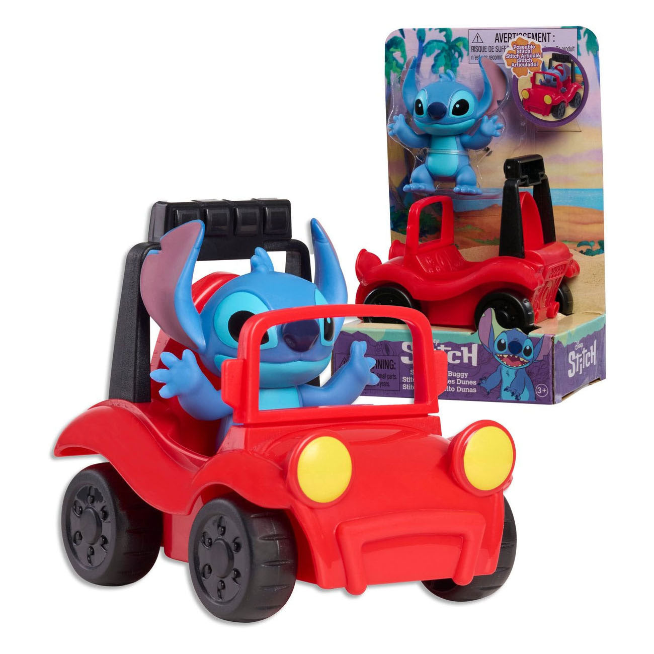 Spectron stitch with beach buggy toy car