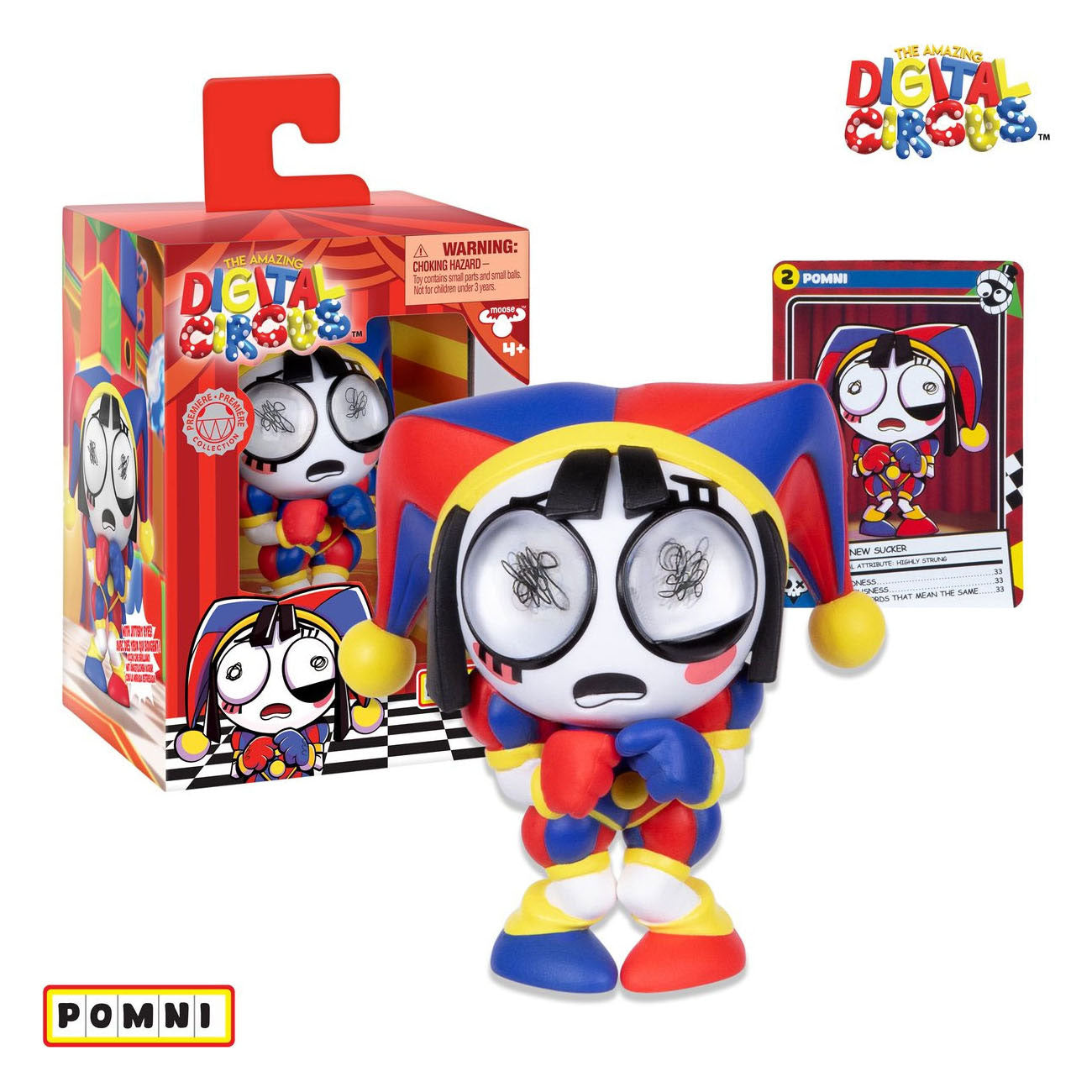 Increíble figura de vinilo de circo digital Pomni