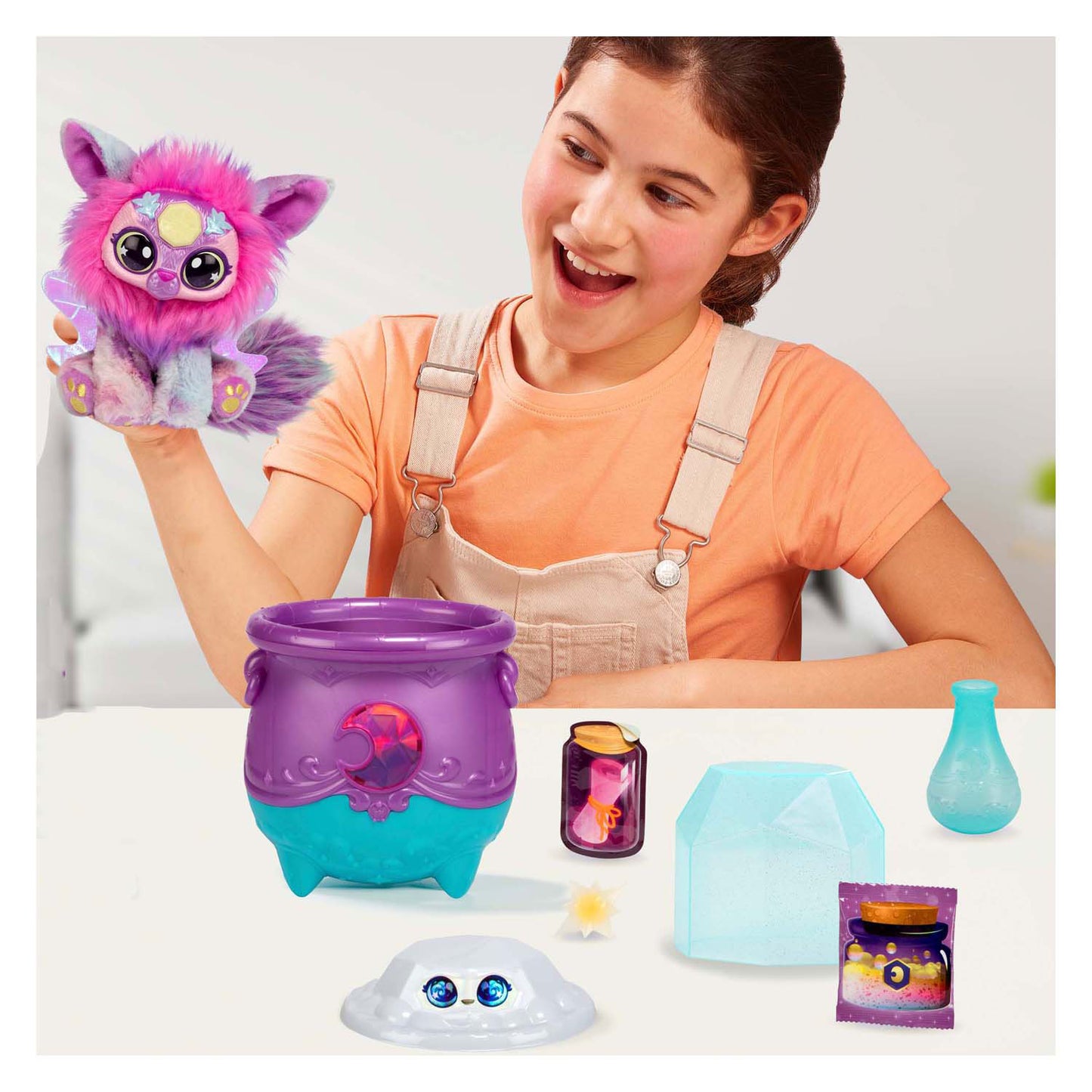Moose Toys Magic Mixies Magic Boiler Moon con cristalli