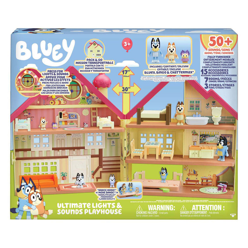 Moose Toys Bluey Ultimate Speelhuis con luz y sonido