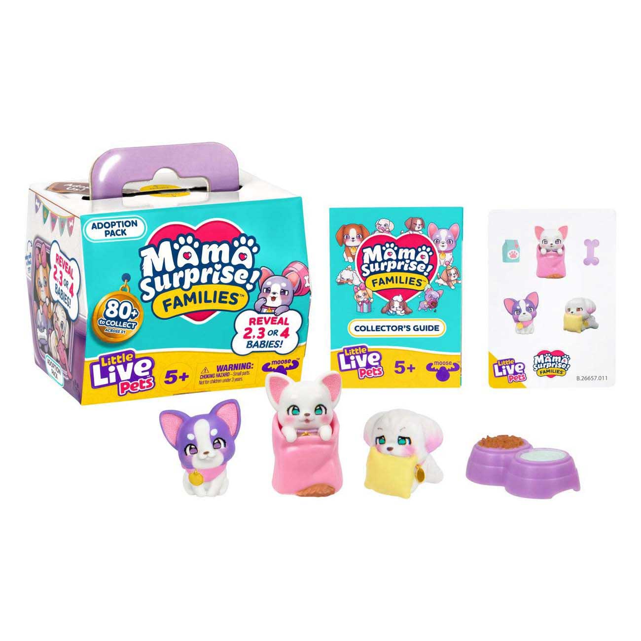 Juguetes Moose Little Live Live Pets Mama Suprise Families Adoption Adoption Adoption Set