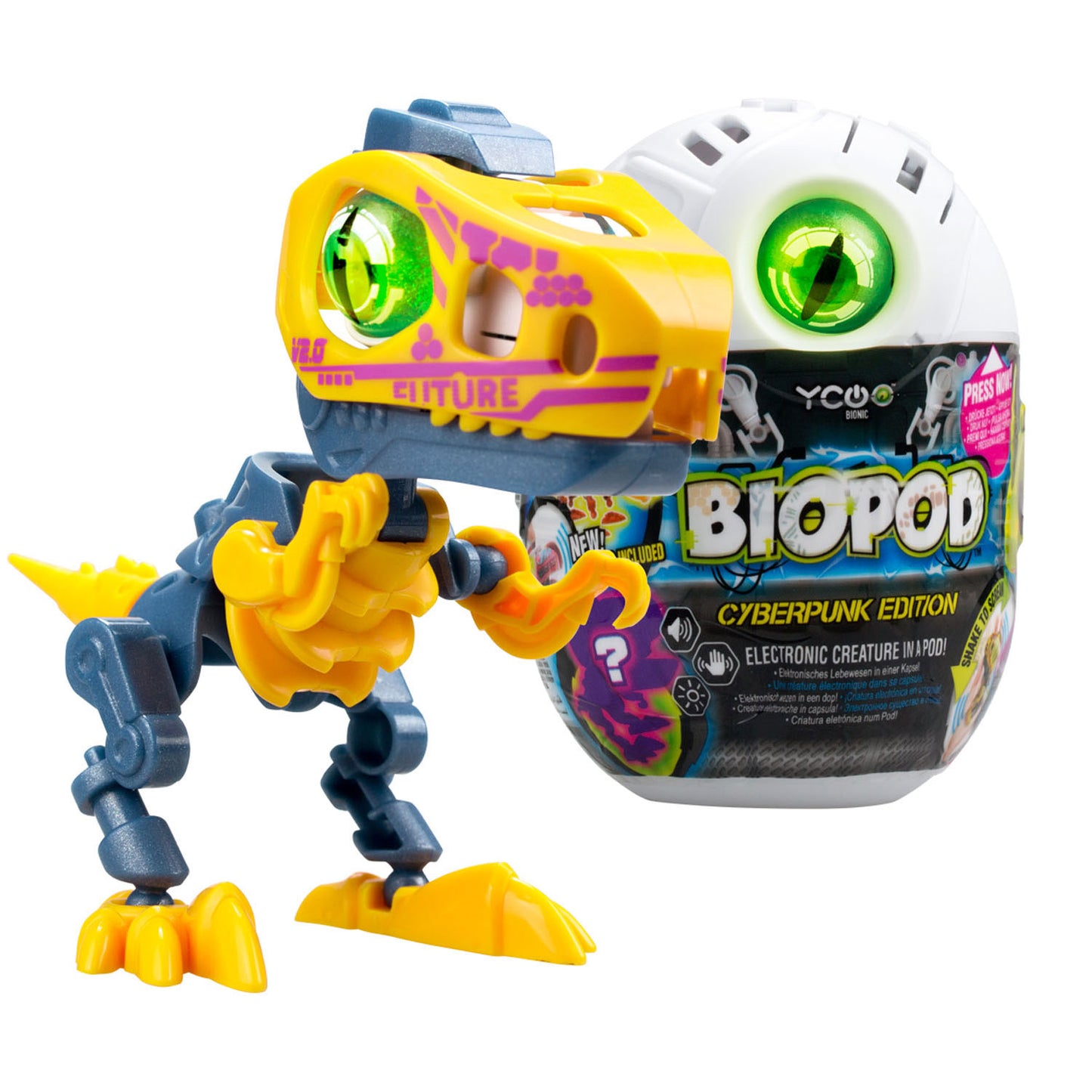 Dino cyberpunk singolo biopodi Silverlit