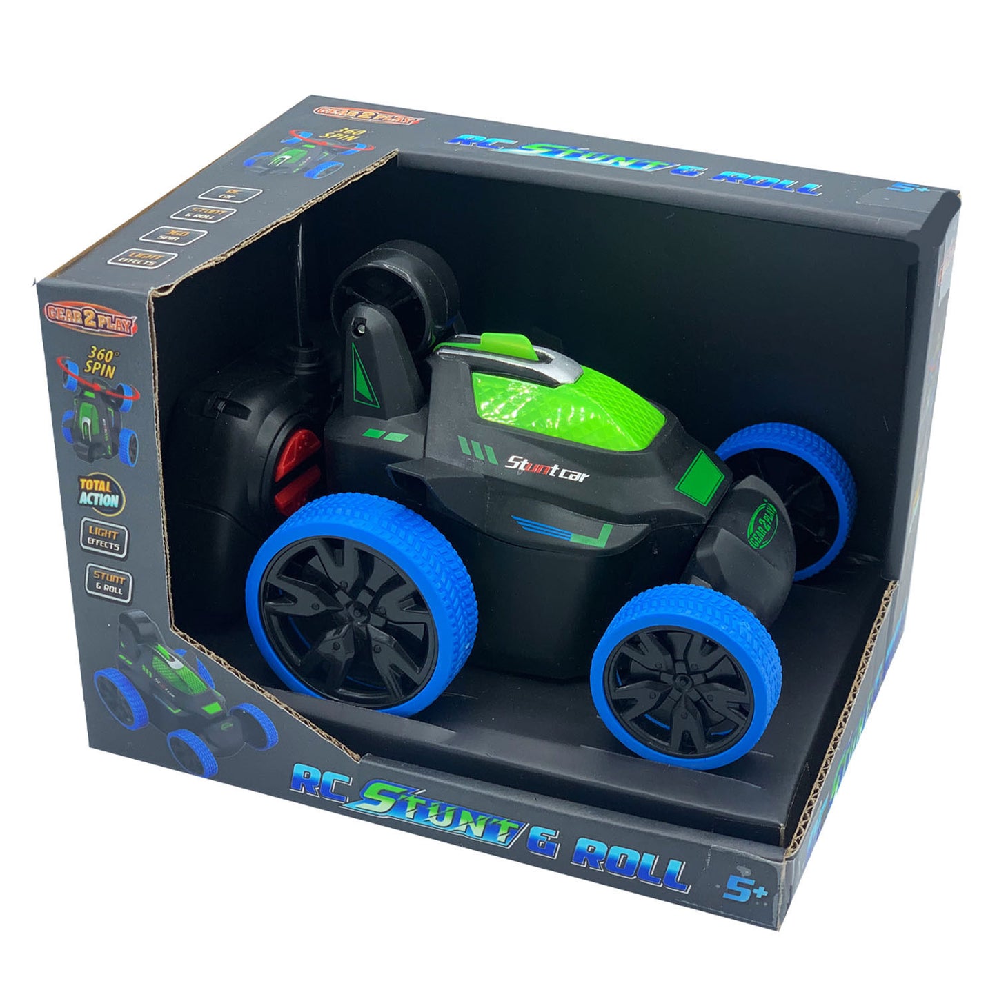 Gear2play rc stunt rotolo auto controllabile blu blu