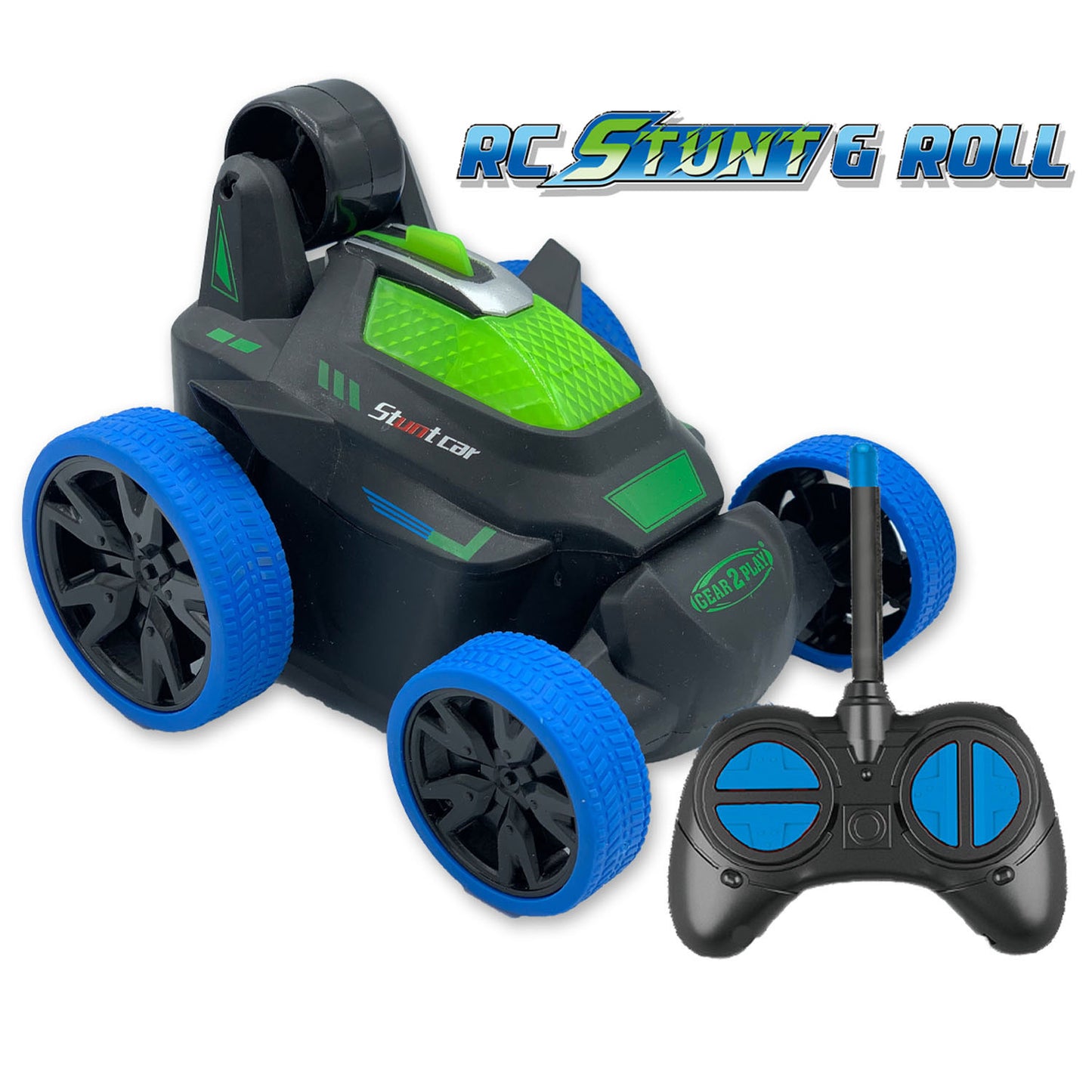 Gear2play rc stunt rotolo auto controllabile blu blu