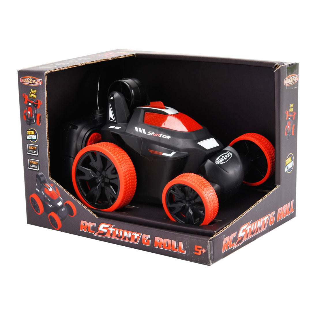 Gear2play rc rotolo acrobatico per auto sterzabile rossa