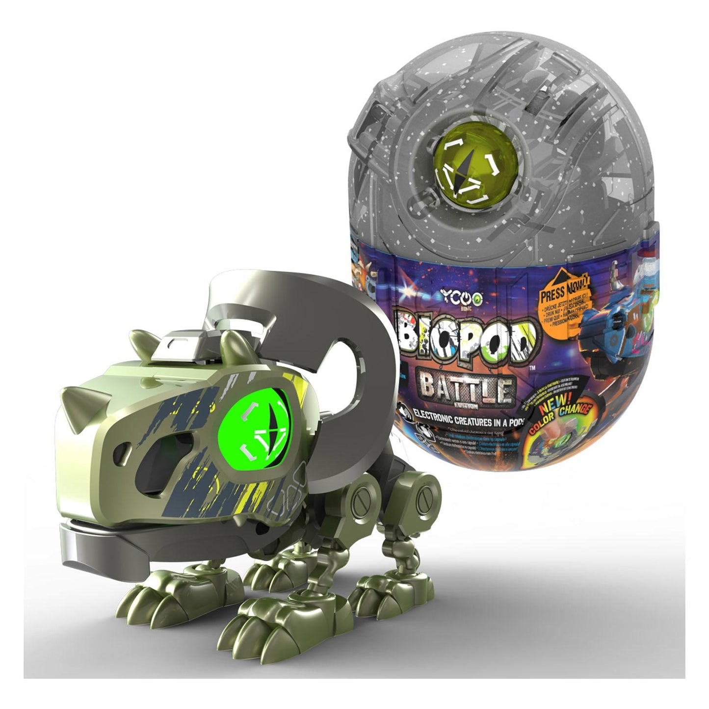 Silverlit biopod battle single - bouw je eigen dino - oplichtende ogen - met geluid
