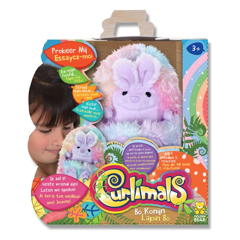 Curlimals bo the Rainbow Bunny Interactive abrazo