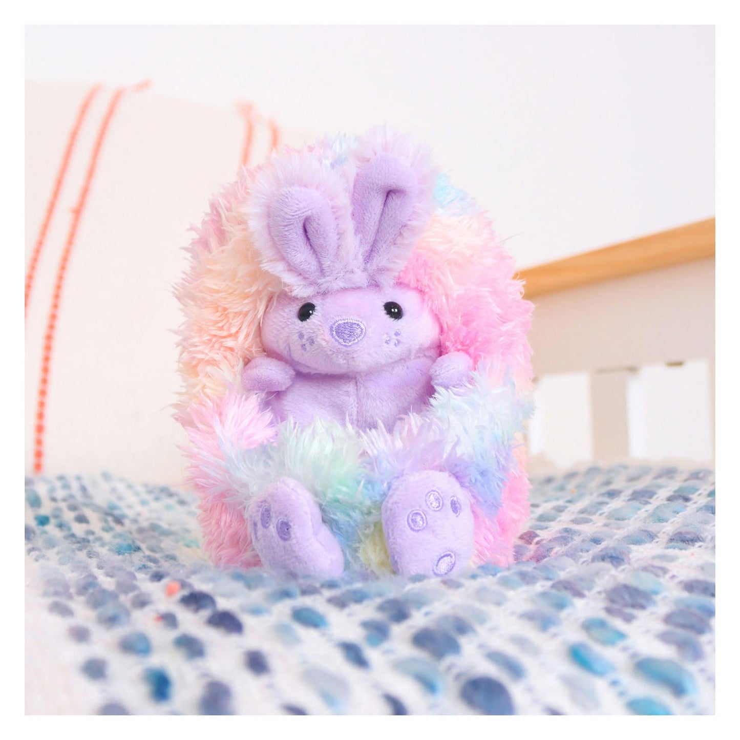 Curlimals Bo the Rainbow Bunny Interactive Hug