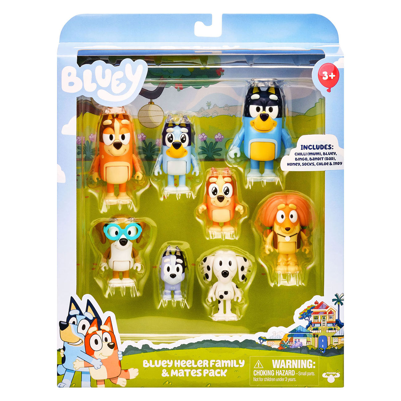 Spectron Bluey Speel Figure Family Friends, 8st.