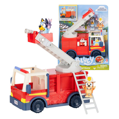 Moose juguete el camión de bomberos de Bluey con 2 figuras de juego