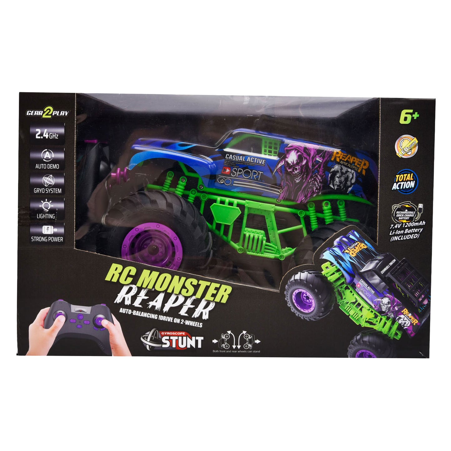 Gear2Play RC Orientable Auto Monster Truck Reaper Apocalypse