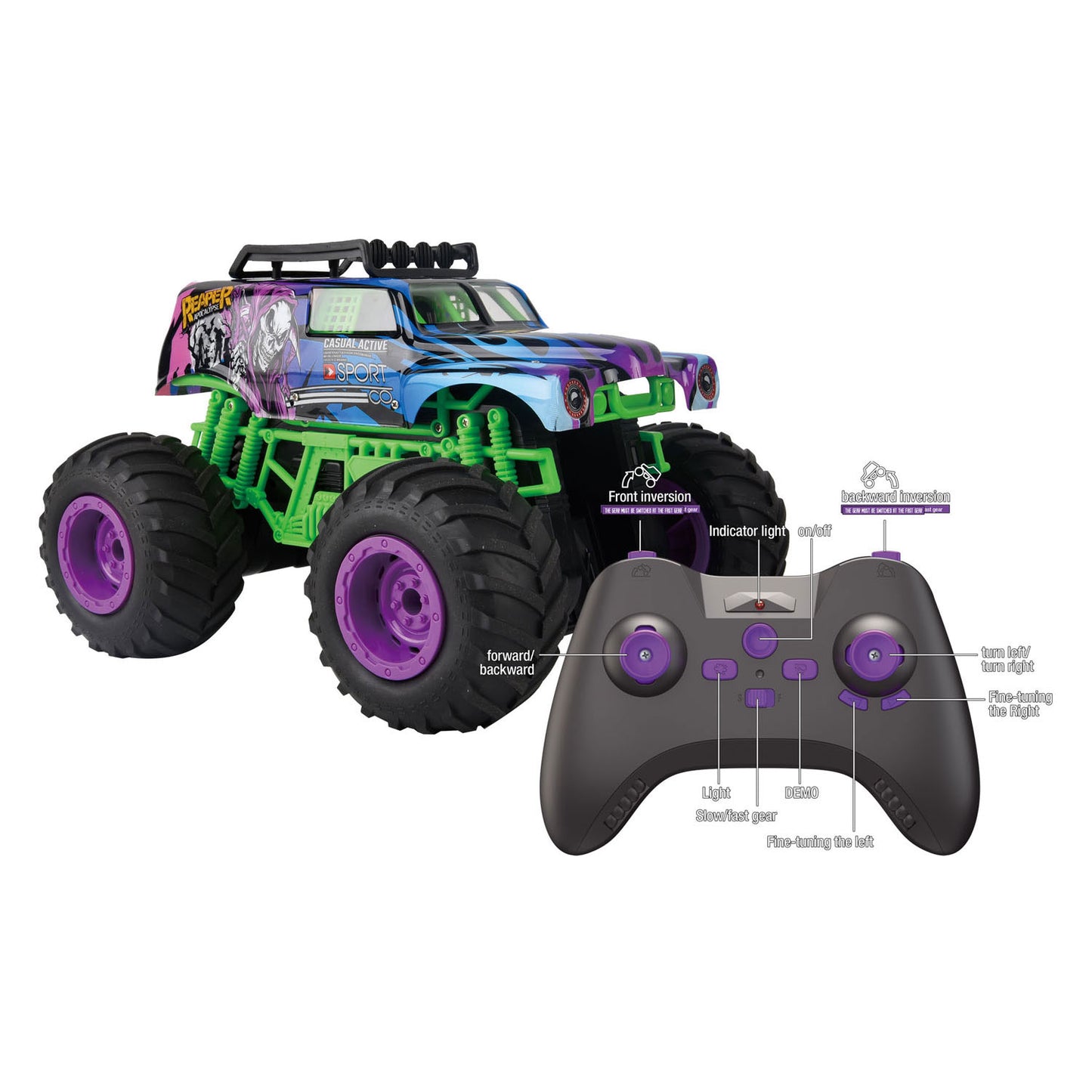Gear2Play RC Orientable Auto Monster Truck Reaper Apocalypse