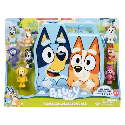 Bluey Go Suitcase con 8 figure di gioco