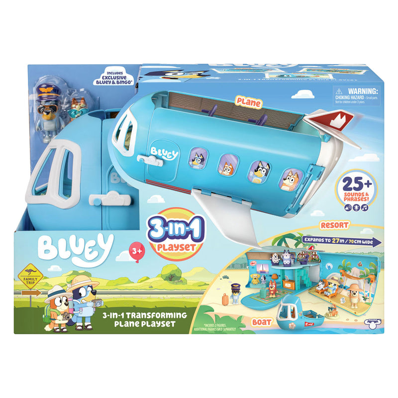 Bluey plane mega 3 in 1