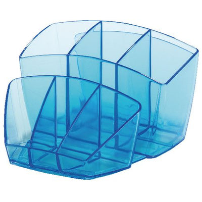 Organizer da scrivania ceppo 143x158x938 mm blu ghiaccio