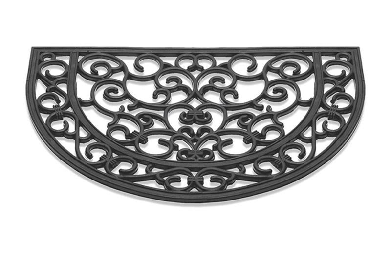 Hq deurmat antiek halfrond rubber 40x60cm