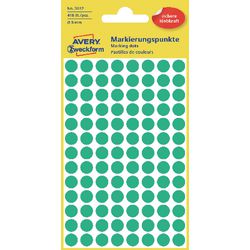 Punti di marcatura avery 3012 verde 8mm