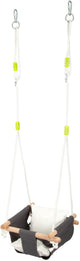 Piccolo piede di legno bambino swing con cuscino