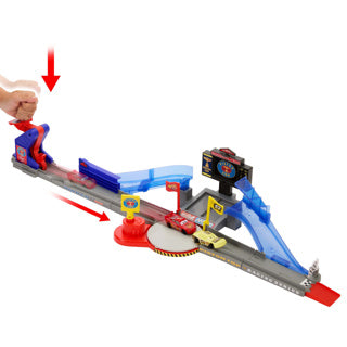 Disney Pixar Cars Mattel Cars Pista da corsa giocattolo Piston Cup Acrobazia Speedway Set.