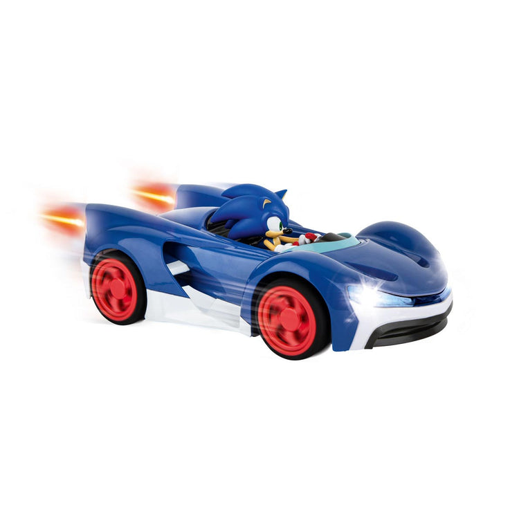 Carrera rc sonic team raceauto blauw zilver