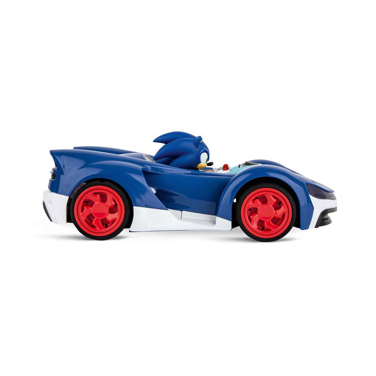 Carrera rc sonic team raceauto blauw zilver