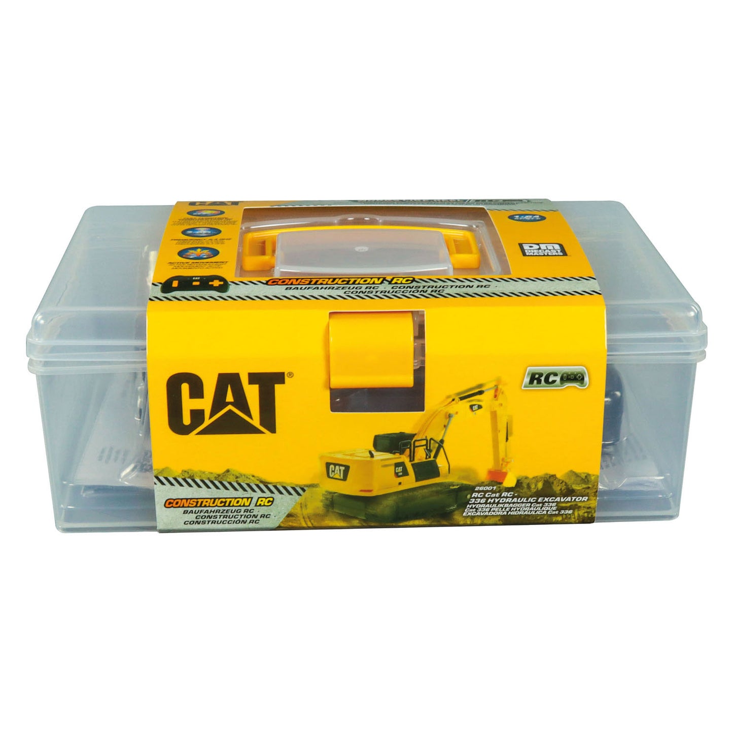 Carrera RC Orientable Auto Cat Mini RC 336 Excavadora hidráulica