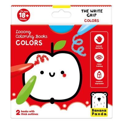 Banana panda - libro da colorare con colori della maniglia di scrittura