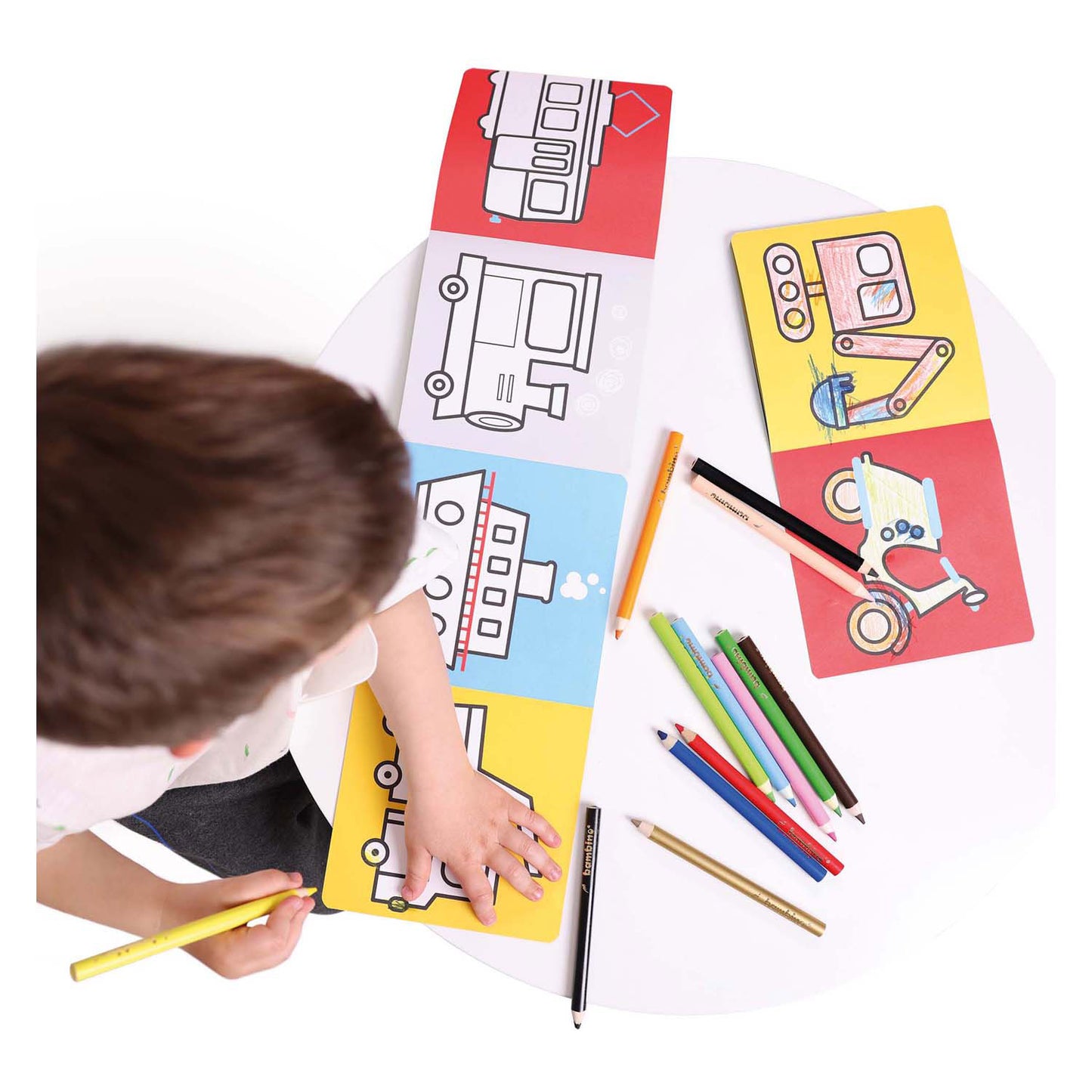 Banana panda - libro da colorare pronto per disegnare veicoli