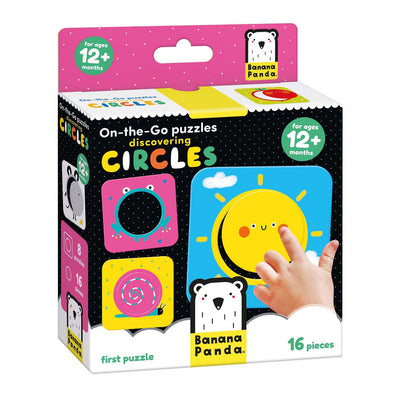 Panda de plátano - On -the -GO Puzzle Discover Cirkels - 16st.