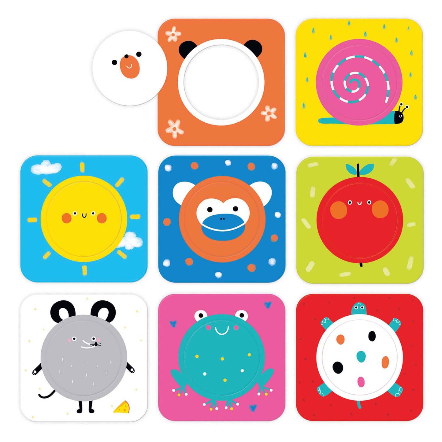 Panda de plátano - On -the -GO Puzzle Discover Cirkels - 16st.
