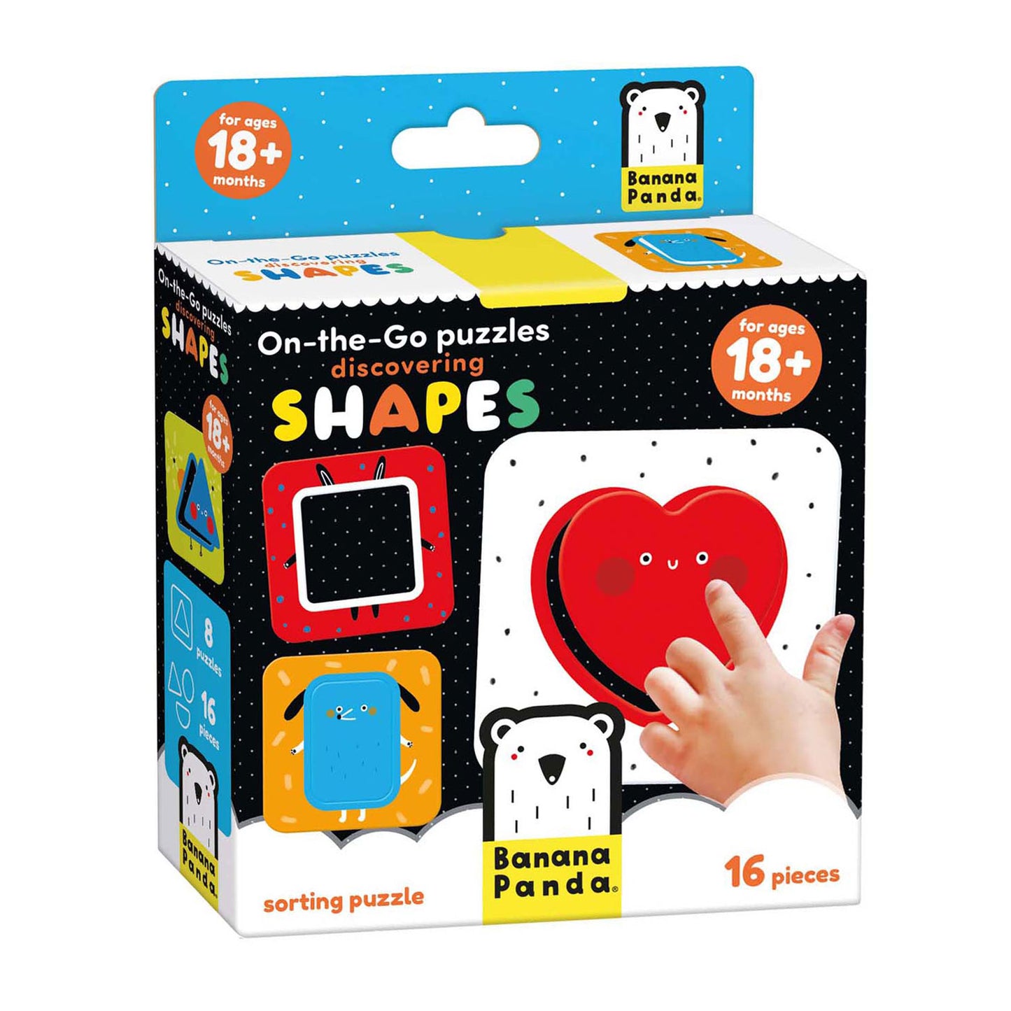 Panda de plátano - On -the -GO Puzzle Discover Forms - 16st.